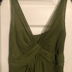Vera Wang Green Chiffon Dress, Sz 4 FALL BRIDESMAIDS